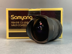 Samyang 8mm f/3.5 AS IF MC Fish-eye CS for Sony A, царапка на передней линзе