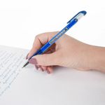 Ручка гелевая BRAUBERG "Profi-Gel PRO", СИНЯЯ, линия письма 0,4 мм, игольчатый наконечник 0,5 мм, печать на корпусе, 144125