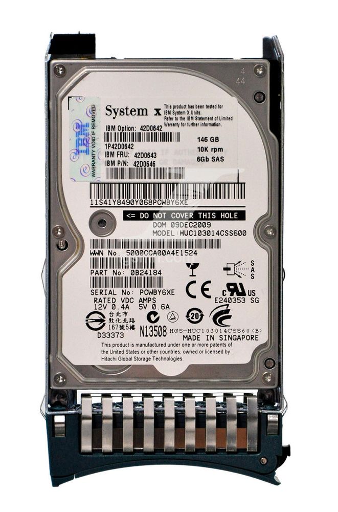 Жесткий диск IBM 146GB 2.5&quot; 10K SAS 6G 44W2194