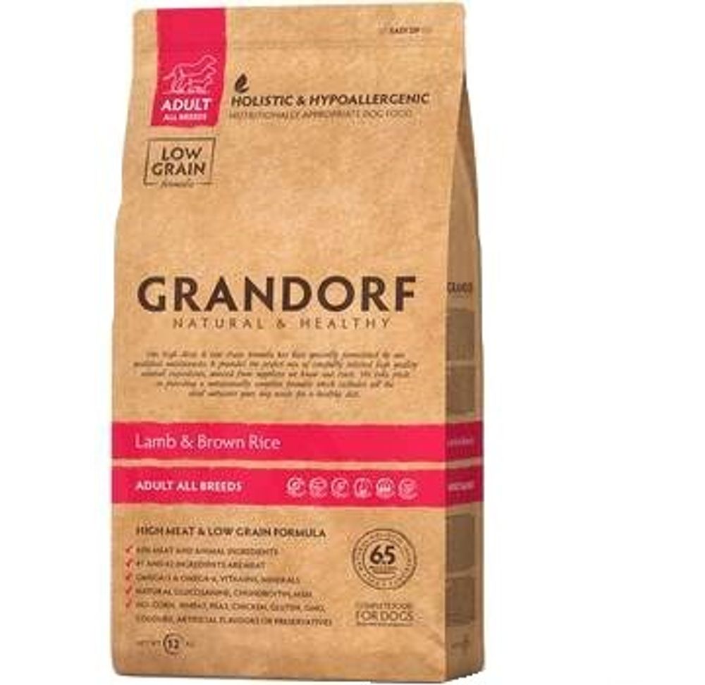 Grandorf 3кг Adult Medium Breeds Сухой корм для собак средних пород Ягненок и Индейка