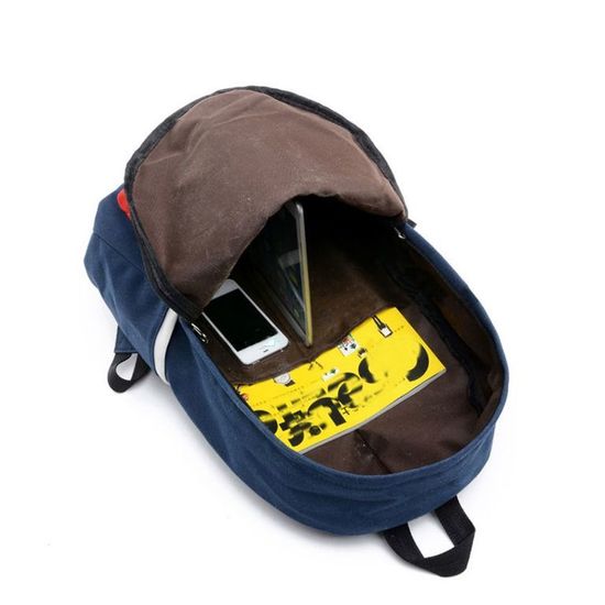 Рюкзак современный темно-синий с логотипом BTS