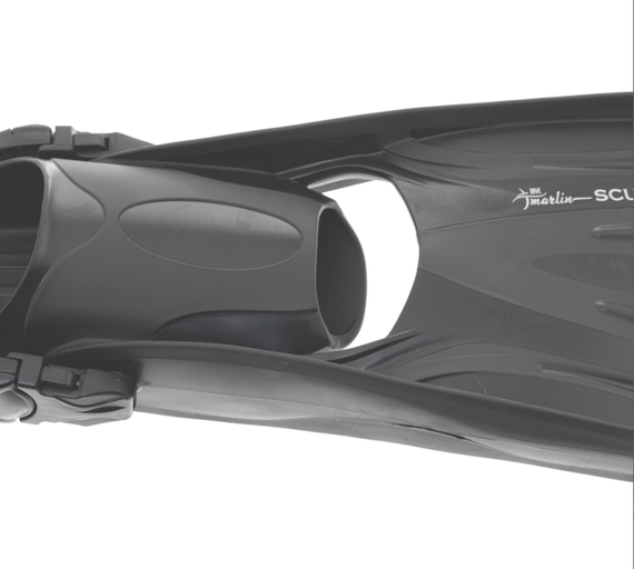 Ласты Marlin Scuba Black (открытая пятка)