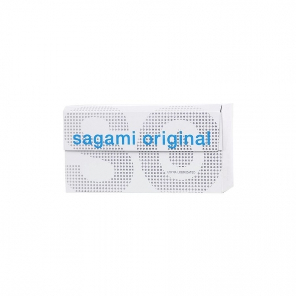 Презервативы Sagami, original 0.02, extra lub, полиуретан, 19 см, 12 шт. (Цвет: прозрачный)