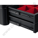 KETER STACKNROLL, 481 х 332 х 233 мм, (19″), пластиковый ящик с выдвижными полками (38407)