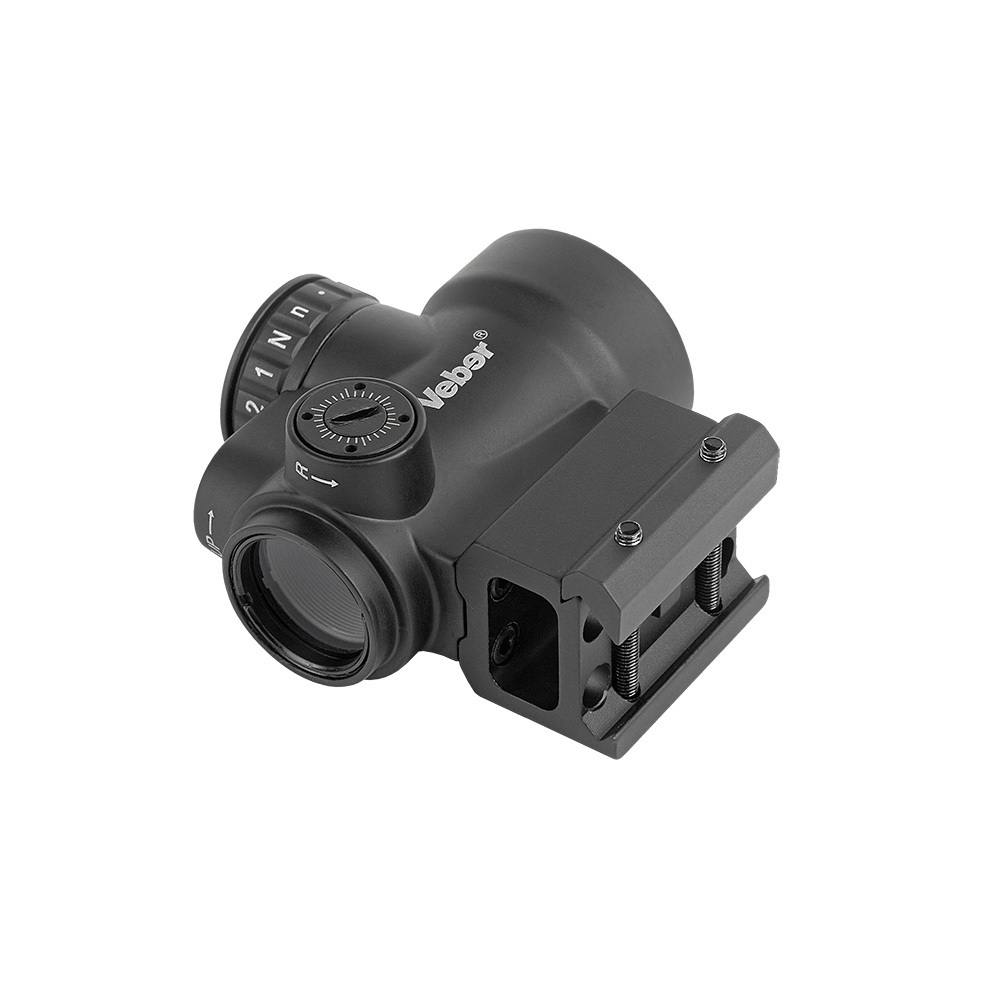 Прицел коллиматорный Veber Wolf Reflex 125 RD (закрытый, объектив 22мм, 2 МОА, метка точка красная, вивер)