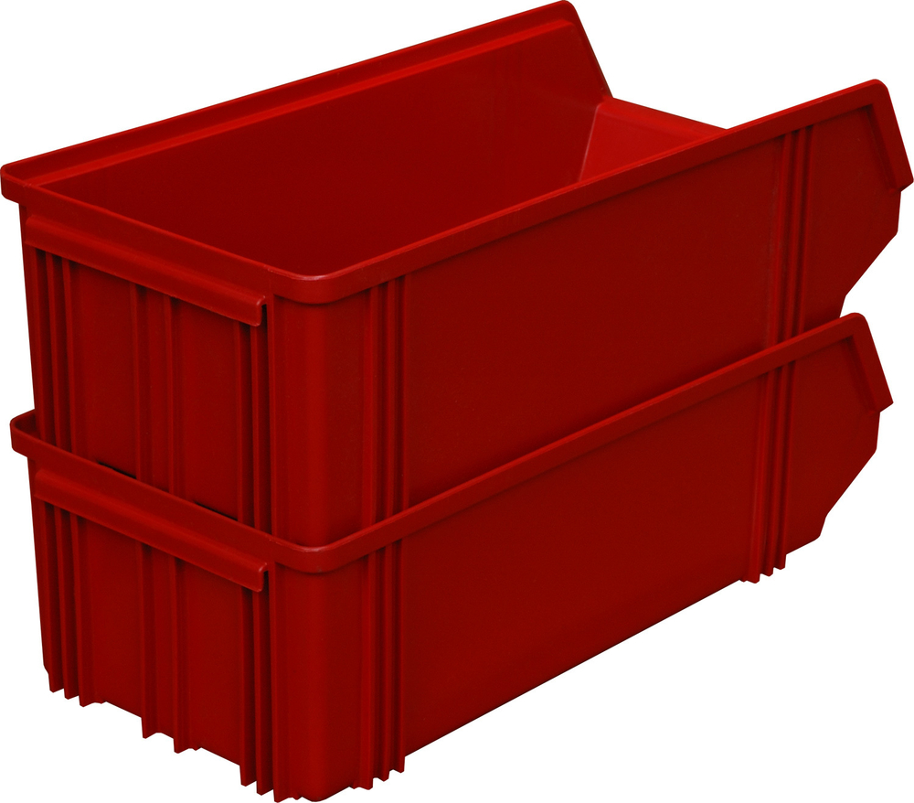 Ящик сплошной 500×230×150 мм, объем 17.25 л., арт.: 7964, красный, код: 00568