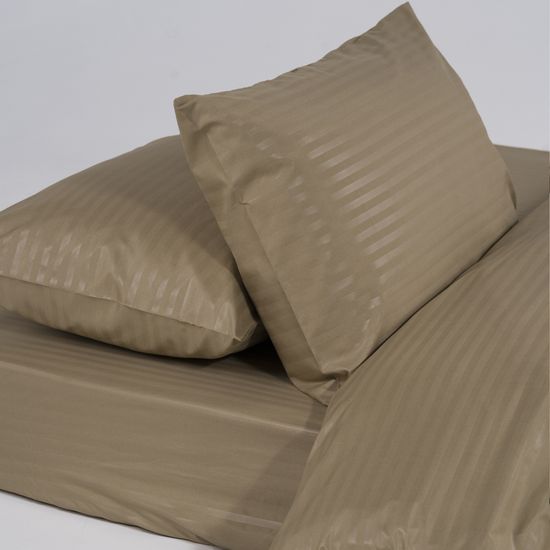 Пододеяльник Beigen , страйп полисатин  150x215  HOMY