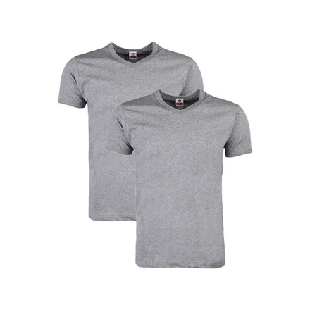 Футболка мужская с V- вырезом серая. Набор 2 штуки QianBA QB52470