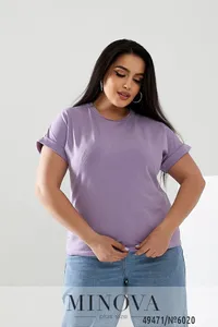 Футболка 6020-лавандовый Minova