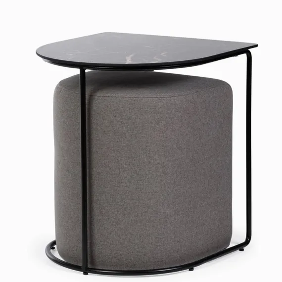 Кофейный стол с пуфом Eglens 44х42