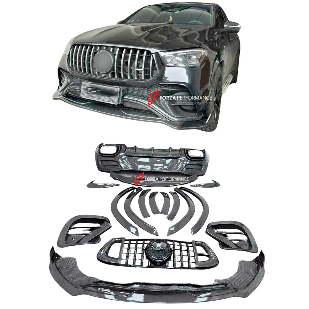 Карбоновый обвес для Mercedes-Benz GLE Coupe AMG C167 GLE53 GLE63 Рестайлинг 2023+ АМГ Мерседес Бенц ГЛЕ класс