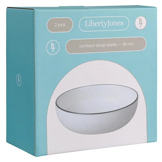 Набор глубоких тарелок contour, D18 см, 2 шт.