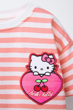 Футболка в полоску с принтом hello kitty © sanrio