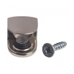 СТЕКЛОДЕРЖАТЕЛЬ ELEMENT П-ОБРАЗ НА ШУРУПЕ НИКЕЛЬ 2ШТ 11653