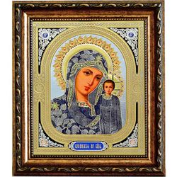 Казанская Божья матерь. Печатная икона