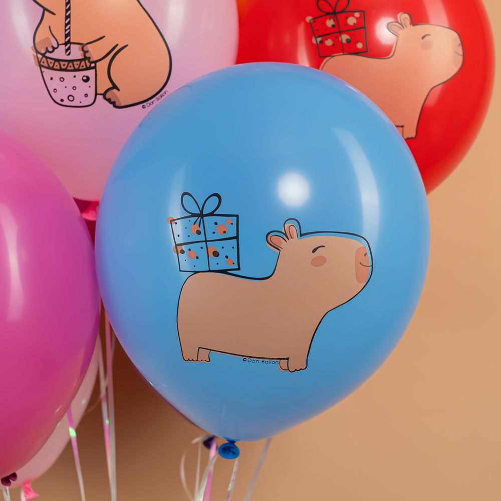 Шар (12''/30 см) Капибары, Ассорти, пастель, 1 ст, 25 шт.