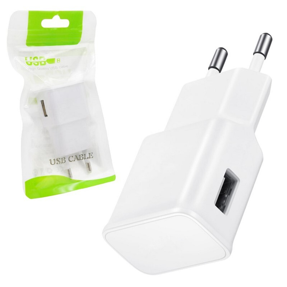 Сетевой адаптер питания ETA-U90EWE 1USB (белый) в пакете