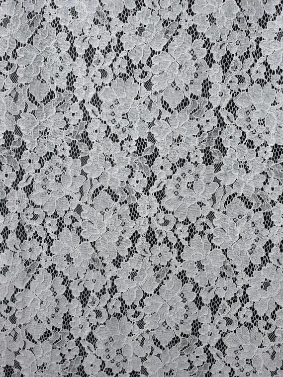 Кружевное неэластичное полотно, арт. M30764, айвори 004
