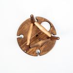 Винный столик из древесины кедра на ножках. VN8