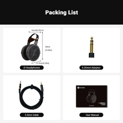 Наушники Fosi Audio i5, полноразмерные, магнитопланарные, открытые, кабель 3.5 мм + кабель 4.4 мм