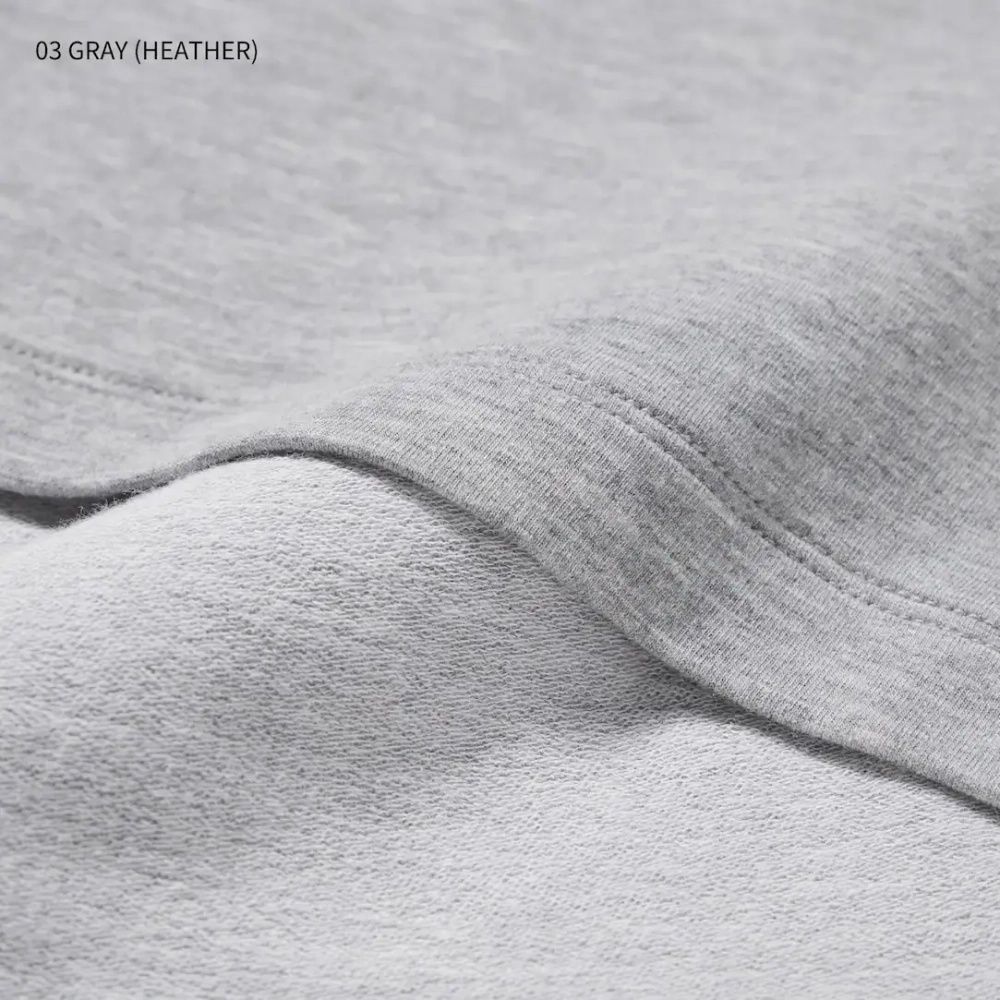 UNIQLO ТОП С КРУГЛЫМ ВЫРЕЗОМ И ДЛИННЫМИ РУКАВАМИ, СЕРЫЙ