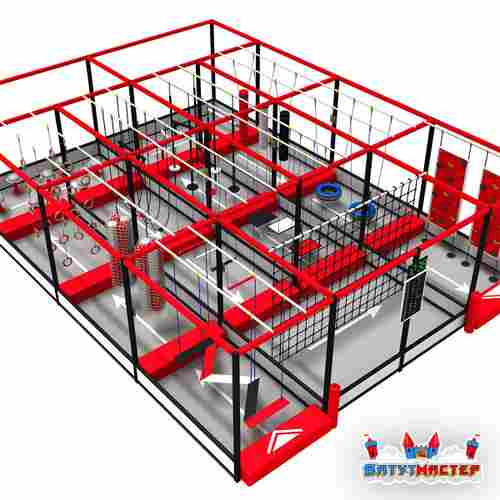 Детский ниндзя-парк «Академия Героев», 11,5×8,5×4,2 м