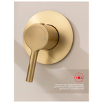 Смеситель для ванны встраиваемый Raglo R20.32.03, золотой сатин