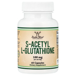 Double Wood Supplements, S-ацетил L-глутатион, 100 мг, 60 капсул
