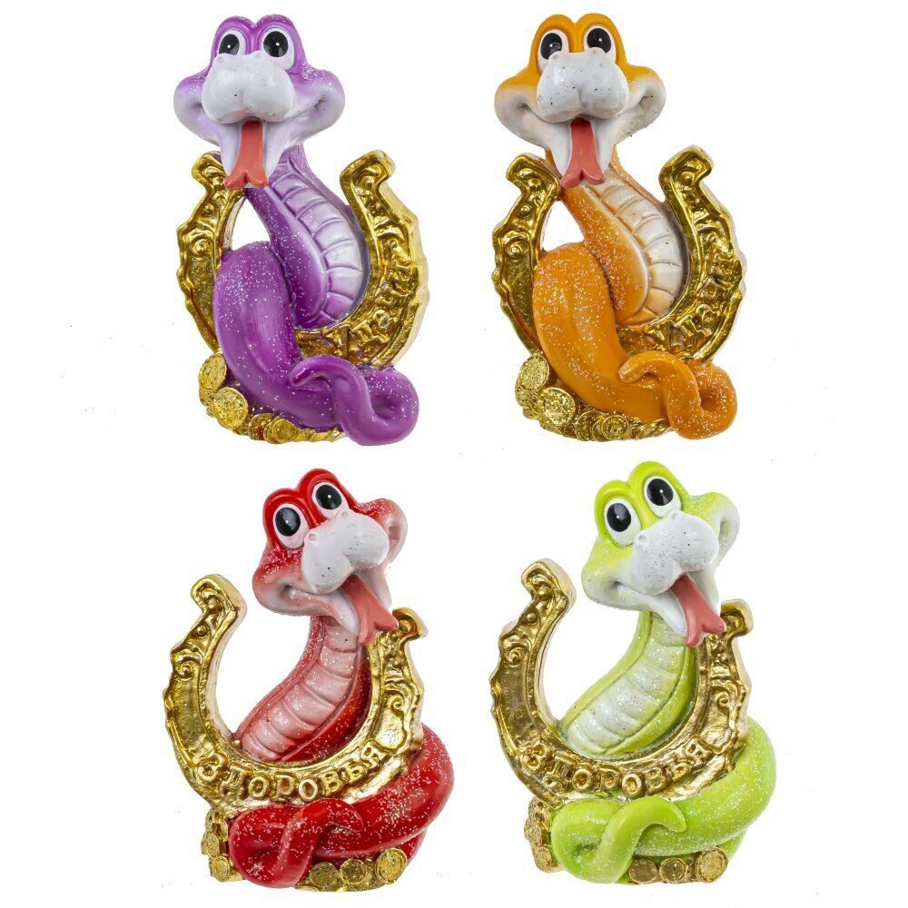 GAEM Фигурка декоративная "Змея", L5,5 W5 H8 см, 4в.