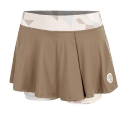 Детская теннисная юбка Bidi Badu Paris 2025 Printed Wavy Junior - light brown/beige