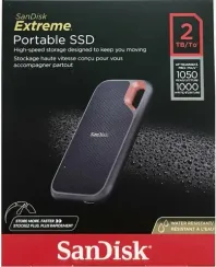 Внешний SSD SanDisk Extreme 2ТБ Portable V2, USB 3.2 Gen 2 Type-C, черный