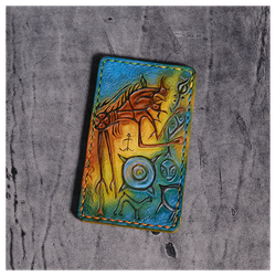 Кожаный картхолдер «Эзотерика»