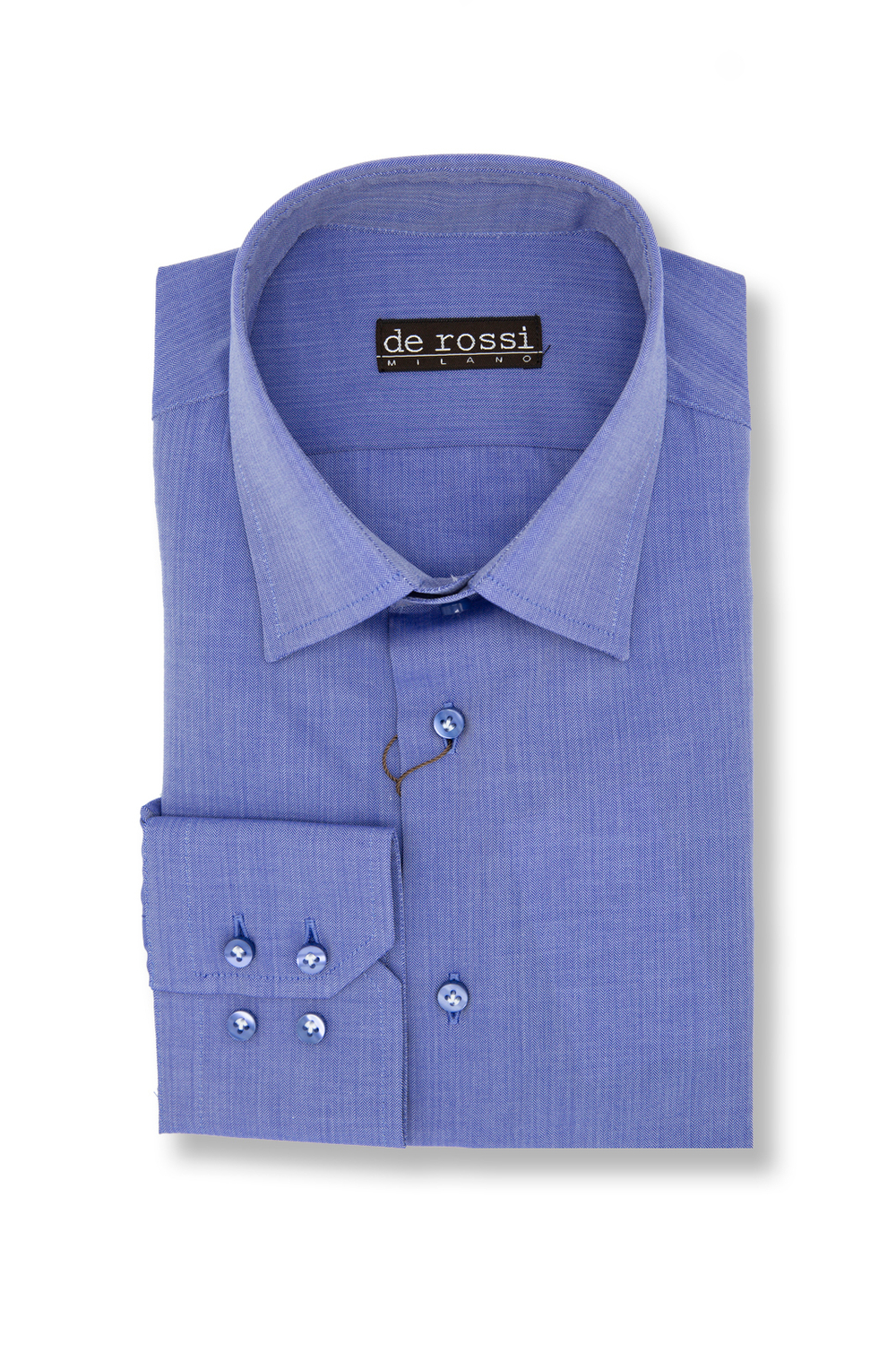 Рубашка синяя классическая