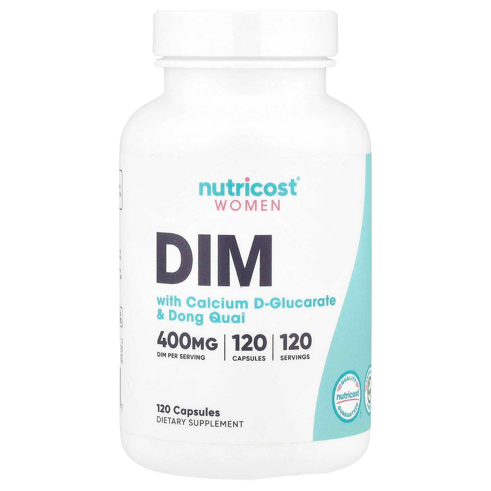 Nutricost, Women, DIM с D-глюкаратом кальция и дудником китайским, 120 капсул