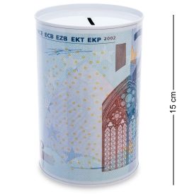 BX- 44/6 Металлическая копилка бол. «Евро»