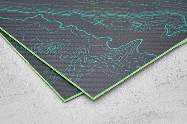 Kydex Topography blue 2,03мм, лист 300x200мм