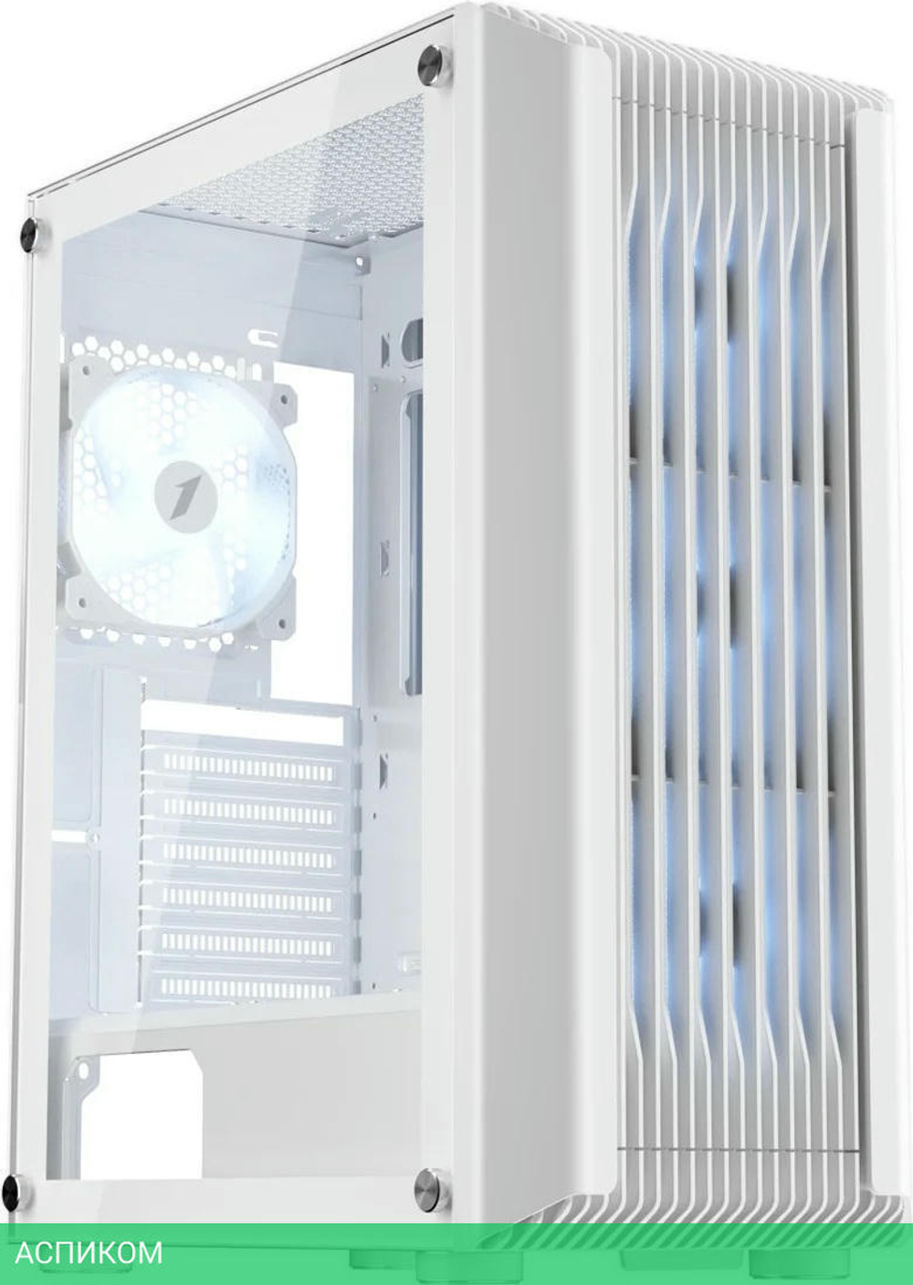 Корпус 1stPlayer H6 без БП White (H6-WH-4F7-W)