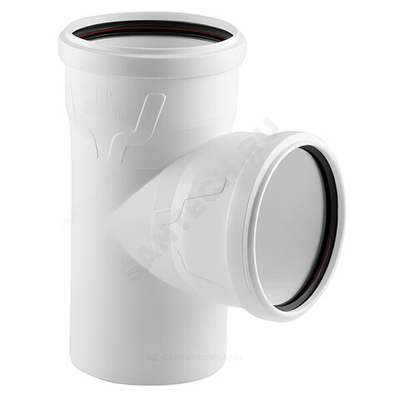 Тройник PP-M бесшумный белый Дн 160х160х87гр б/нап в/к RTP (РосТурПласт) 37656
