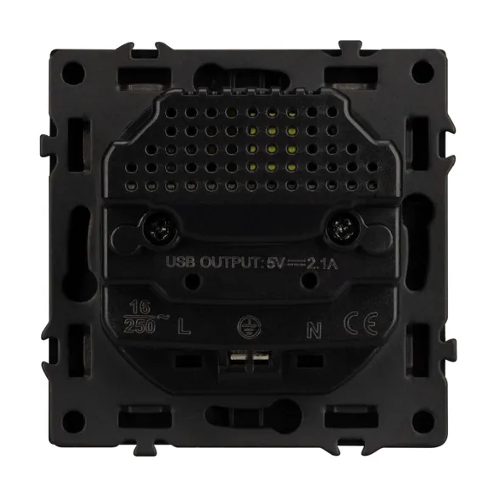Механизм розетки с USB зарядкой SCT-NOBE-MUAA-SFPL-GR (230V, 16A) (Arlight, -) 054291