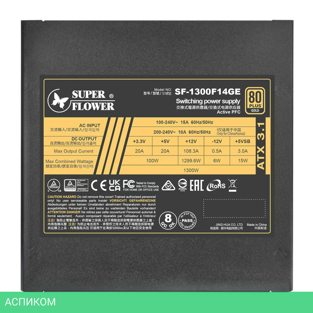 Блок питания Super Flower Leadex III Gold 1300W (SF-1300F14GE)