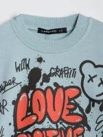 Свитшот для девочки с принтом