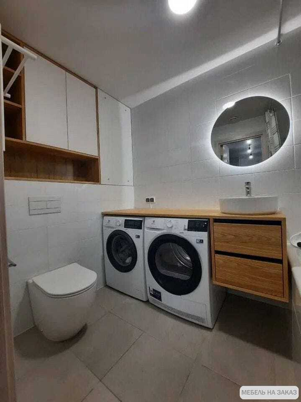 Тумба под раковину + шкаф в нишу