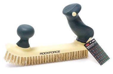 Щетка по металлу двуручная в пластиковом корпусе с прорезиненными эргономическими рукоятками (медная проволока, 5x32ряда) RockForce##Rock FORCE RF-340126429