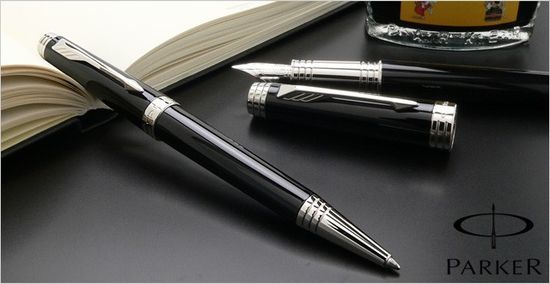 Шариковая ручка Parker Premier Lacque K560, цвет: Black ST, S0887880