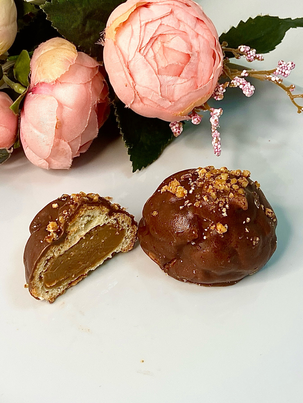 Пирожное профитроль Вкус детства (с вареной сгущенкой)