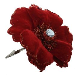 GAEM Цветок искусственный "Магнолия" (на клипсе), L15 W15 H9 см