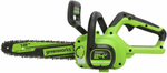 Цепная пила аккумуляторная GREENWORKS GD24CS30 24В,3/8-1,1-45,30см,б/щ,без АКБ и ЗУ (2007007)