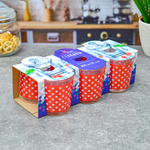 Набор стаканов 6шт 250мл "Красный горох"