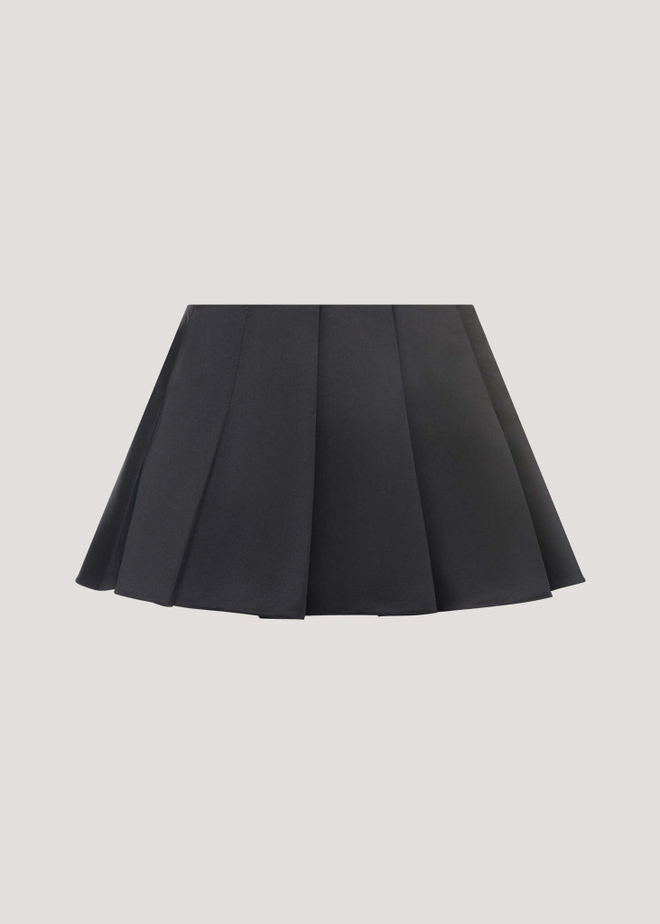 Мини юбка из атласа “Back to school”