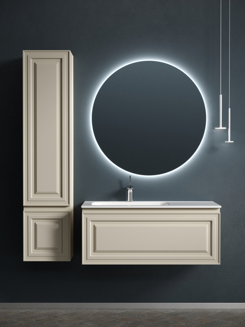 Тумба с раковиной Sancos Very 100 см VR100LCE левая, beige soft